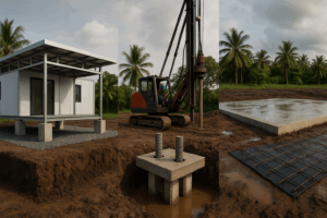 ฐานรากบ้านน็อคดาวน์